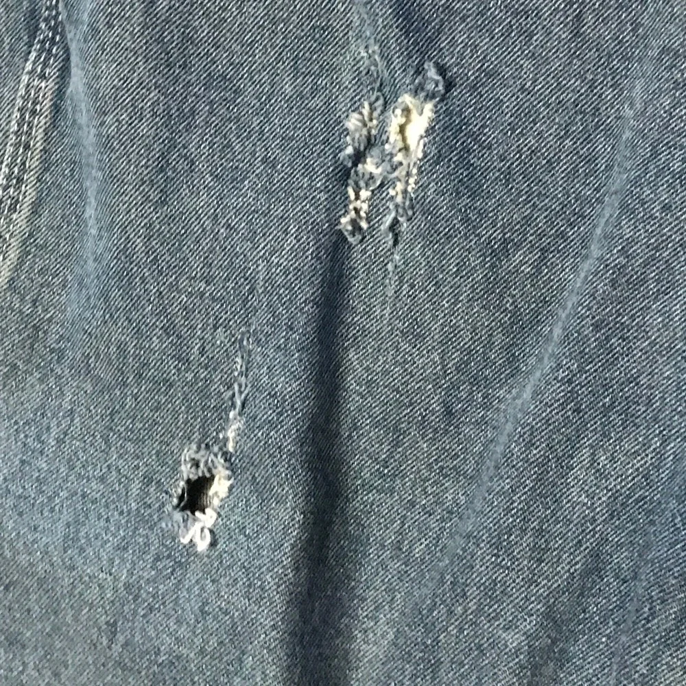 Vans Off The Wall Loose Fit Denim Jeans Mens 28 Medium Wash Distressed Skate - Picture 3 of 6
